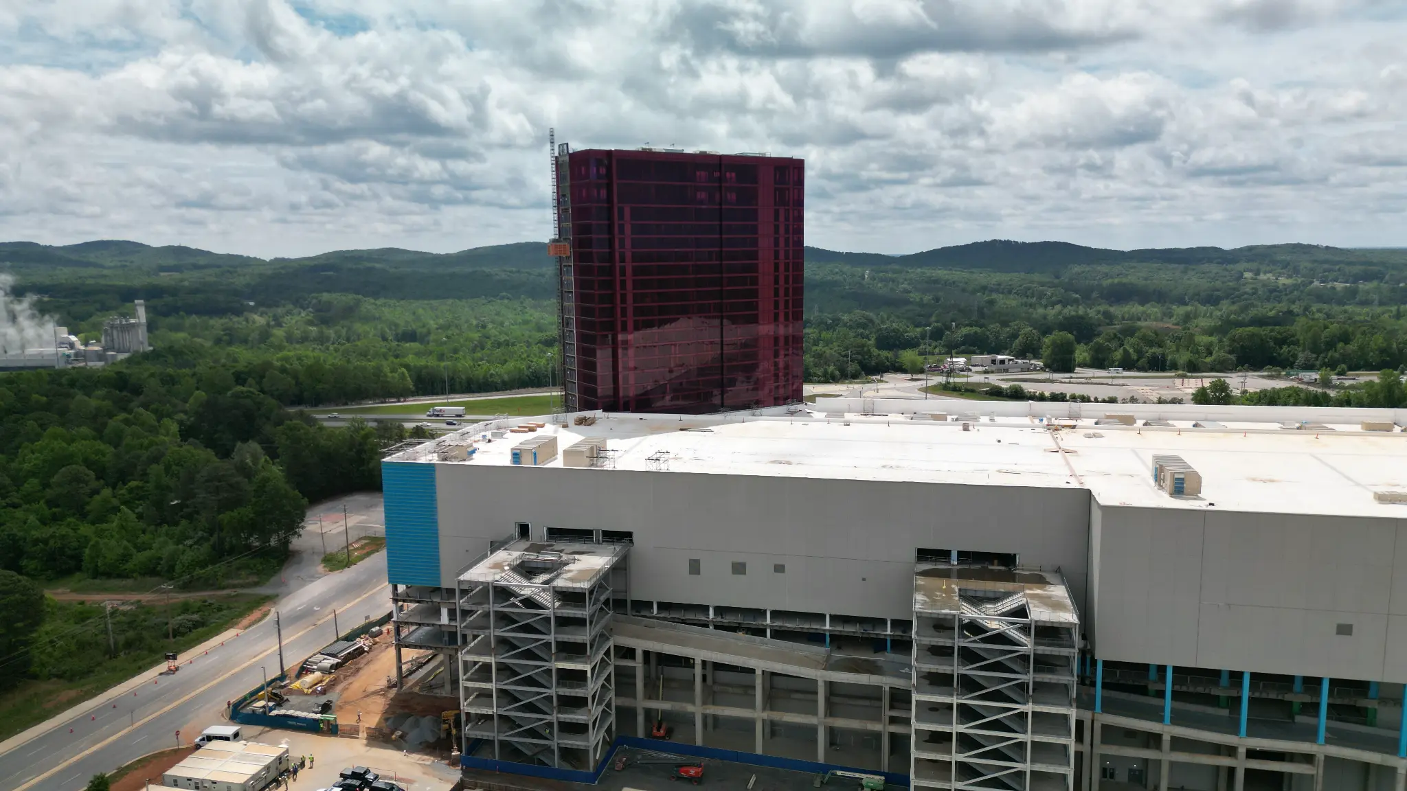 Two Kings Casino construction aerial view Kings Mountain NC